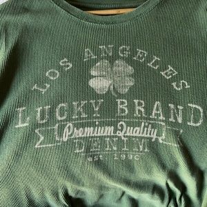 Long sleeve thermal type fabric lucky brand